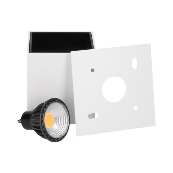 Opbouwspot Leos GU10 wit + LED dimbaar - Afbeelding 2